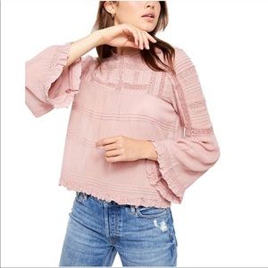 FREE PEOPLE eyelet long sleeve